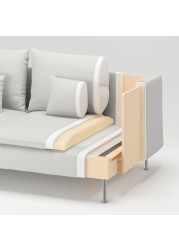 SÖDERHAMN Corner sofa, 6-seat