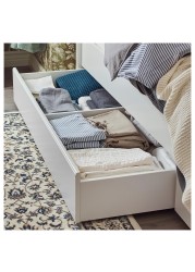 SONGESAND Bed frame with 2 storage boxes