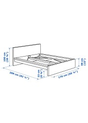 MALM Bed frame, high