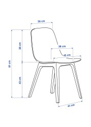 EKEDALEN / ODGER Table and 4 chairs