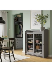 HAUGA Glass-door cabinet