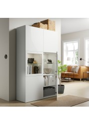 BESTÅ Storage combination w glass doors