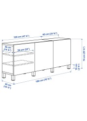 BESTÅ Storage combination with doors