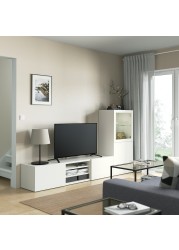 BESTÅ TV storage combination/glass doors