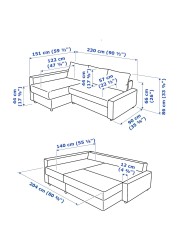 FRIHETEN Corner sofa-bed with storage