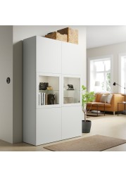 BESTÅ Storage combination w glass doors