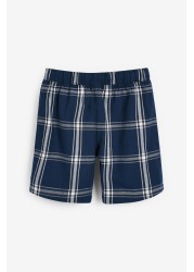 2 Pack Check Short Pyjamas (3-16yrs)