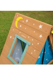 Kidkraft A-Frame Hideaway and Climber Playhouse Set