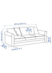 GRÖNLID 3-seat sofa