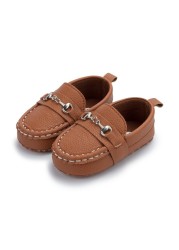 New Baby Boy Girl Shoes Toddler Leather Shoes Toddler Soft Sole Anti-Slip First Walkers Infant Newborn Crib Shoes Moccasins