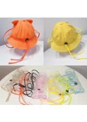 Children Safety Transparent Outdoor Protection Anti Saliva Drops Dust Windproof Removable Full Face Cover Mask For Baby Hats