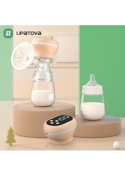 Electronic Breast Pump Integrated Milk Pump Portable Easy Convenient Charged Small Size Postpartum Supplies No BPA