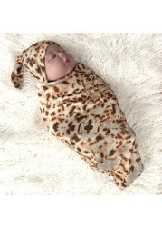 1 Set Burrito Flour Tortilla Baby Blanket Swaddle 100% Cotton Fleece Blanket Sleeping Swaddle Wrap Baby Sleep Cap