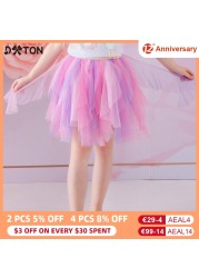 DXTON Girls Skirt Mesh Children's Skirt Girls Tutu Skirt Layered Tutu Skirt Prom Party Prom Dress Clothes