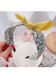 Children's Korean version versatile bow hairpin casual floral headband girls headdress baby accessories brand new