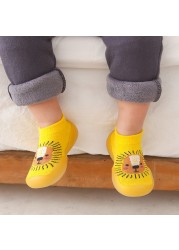 Unisex baby shoes first baby shoes first walkers boy soft sole rubber outdoor baby shoes cute animal socks baby anti-slip