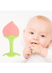 Fruits Shape Baby Teether Safety Silicone Teether Teething Chew Training Toys Newborn Baby Infant Nursing Dental Care