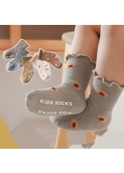 2021 New Baby Socks Comfortable Cotton Girls Socks For Newborn Baby 0-5 Years Baby Clothes Accessories