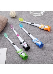 1pc Cartoon Children Panda Soft Bristle Toothbrush Baby Toothbrush Kids Training Toothbrush Care For 3-12 Years