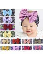 Weixinbuy Fashion Solid Children Girl Hair Band Kids Headwear Cute Kids Girls Headbands Hair Accessories 0-4T 18 Colors