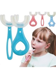 Baby Toothbrush U Shape 360 ​​Degree Teether Infant Toothbrush Silicone Toddler Toddler Toothbrush Oral Care Cleaning