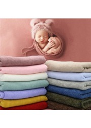 140*170cm Newborn Photography Props Blanket Baby Boy Photo Background Fabrics Shoot Studio Accessories Stretch Wrap