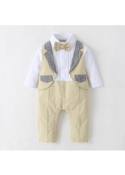 New spring and autumn boys clothes baby rompers one-piece suit children's clothing home wear