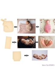 Skin Soft Wrap Bag Wrap Friends Diaper Cover Newborn Birth Photography Assistant Props Newborn Photo Shoot 2019