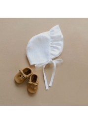 New baby cute hat organic cotton spring summer hat for 0-24M baby boys girls cap solid color children hat