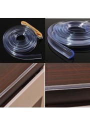 Infant Baby Safety Corner Protection Strip Guards 3m Transparent Table Edge Furniture Corner Protectors Silicone Bumper
