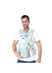 Baby Carrier for 0-48 Months Comfortable Baby Carrier for Newborn Baby Hipseat Seat Kangaroo Wrap Sling Hipseat Waist Stool Backpack