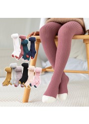 0-8T Baby Girls Cotton Socks Summer Baby Socks Winter Warm Socks Cotton Pants Candy Color Pants For Toddler Girls