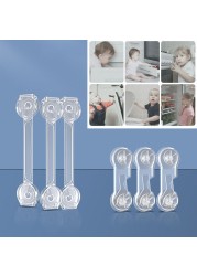 5/10 Child Safety Cabinet Lock Baby Anti-theft Protector To Prevent Children From Opening The Door At Will Safety Plastic