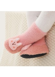 2021 Christmas Baby Shoes Winter Warm Newborn Toddler Shoes Thick Baby Girl Boy Shoe Indoor Floor Boots 0-24 Months