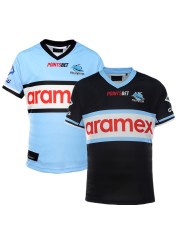 Rugby T-Shirt 2022 Australia CRONULLA SHARKS Home Away Rugby Jersey Retro T-shirt Large Size 5xl