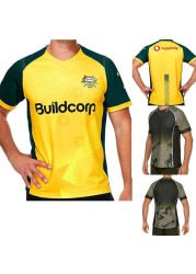 Australian rugby training shirt 2022 home away rugby jersey shirt plus size 5xl custom name and number