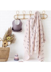 100% Organic Cotton Baby Blankets Newborn Bedding Flower Print Muslin Swaddle Wrap Stroller Blankets Bed Cover Spring