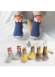 Baby Boy Girl Shoes Autumn Winter Spring Infant Nonslip Sock Baby Soft Rubber Sole Sock Toddler Shoes Anti-slip Floor Socks Shoes