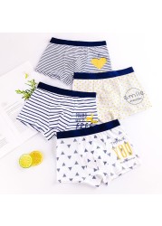 3pcs Kids Boys Underwear Cartoon Children Shorts Panties For Baby Boy Toddler Boxers Stripes Teenager Cotton Underpants