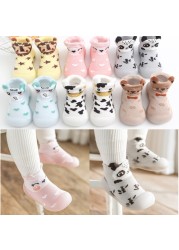 Unisex Baby Shoes First Shoes Baby Walkers Toddler First Walker Baby Girl Kids Soft Rubber Sole Baby Shoes Knit Socks Anti-slip