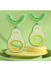 U Shape Baby Toothbrush Silicone Baby Toothbrush Oral Care Cleaning Tool Baby Teether Brushes For Baby Care