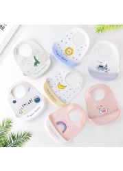 Waterproof Baby Bibs For Babies Burp Feeding Cloth Adjustable Silicone Bibs Saliva Dripping Newborn Infant Saliva Towel Bandana