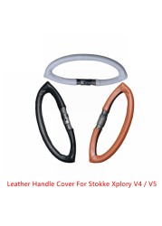 Pu Leather Cover For Stokke Xplory V4 / V5 Stroller Handle Baby Stroller Armrest Protective Covers Baby Stroller Accessories