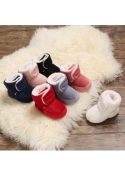 Newborn Super Warm Winter Boots Toddler Girls Princess Boots Winter First Step Boots Soft Sole Baby Toddler Shoes