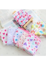 6pcs/lot Girls Cartoon Briefs Children Cotton Underwear Heart Printing Panties Kids Short Pants Girl Underwear Size 1T-12T