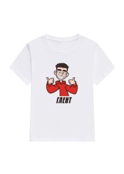 Children 100% Cotton T-shirt Merch A4 GLENT Print Family Clothing Outfits Boy and Girls Fashion Tops