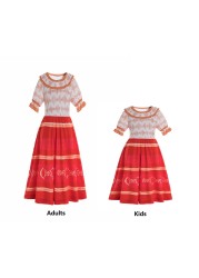 Encanto Mirabell Madrigal Cosplay Costume Dress Mother and Lee Encanto Dri Isabela Luisa Costume