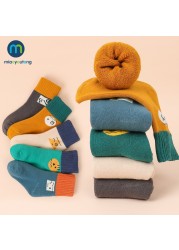 5pairs/lot Thick Terry Cotton Baby Kids Socks Winter Soft Warm Socks for Children Boys Girls Thermal Floor Socks Miaoyoutong