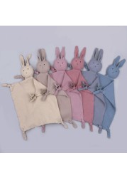 Dropshipping Center Newborn Soother Appease Towel Baby Bib Kawaii Bunny Napkin Sleepwear Nursing Cuddling Blanket Toys