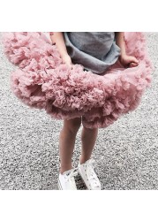 Lush Small Baby Girls Tutu Skirt for Kids Children Puffy Tulle Skirts for Girl Newborn Party Princess Girl Clothes 1-15 Years